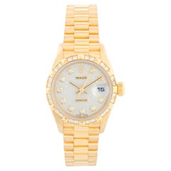 Used Rolex Ladies President 18K Yellow Gold 69258 Watch