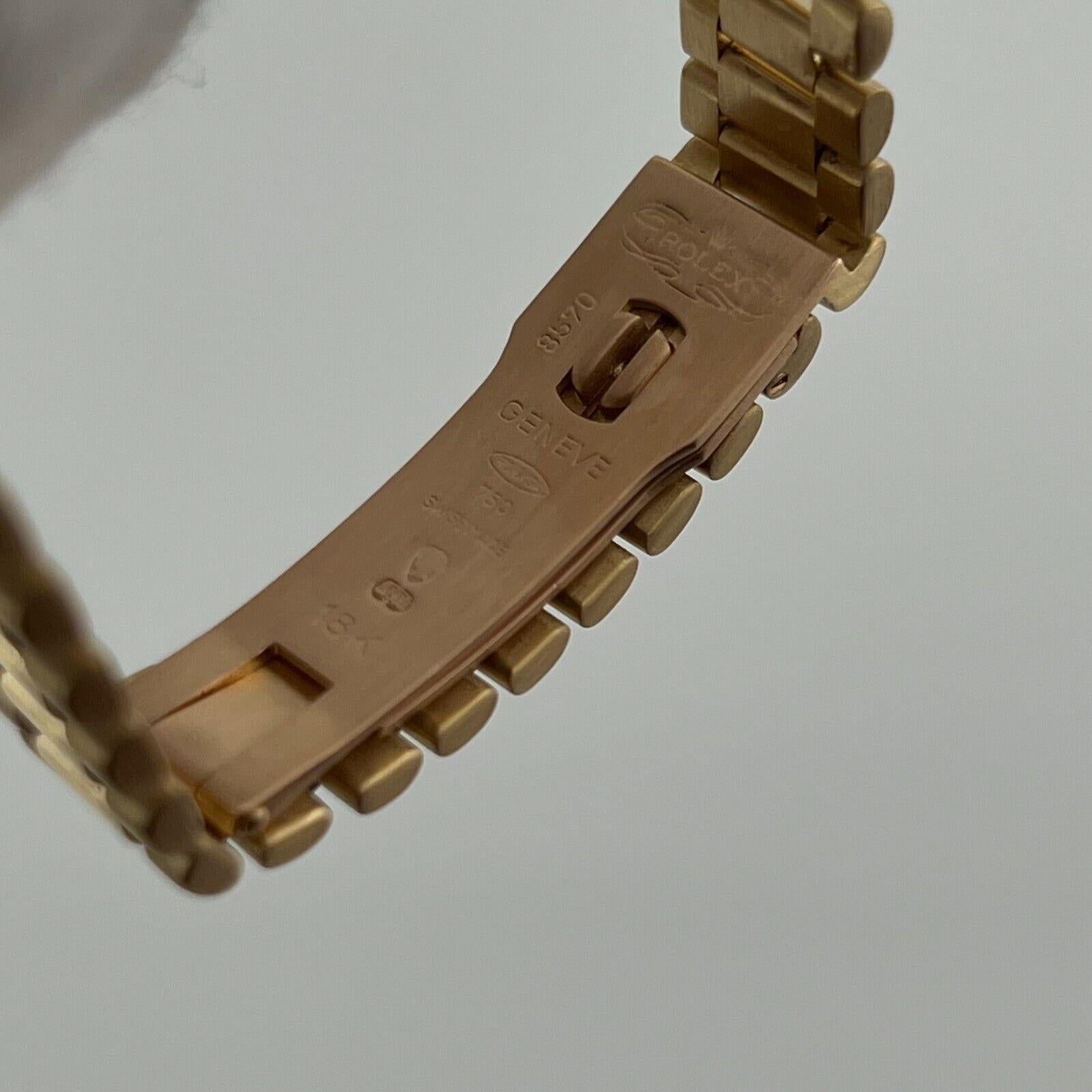Rolex Ladies President 6917 Blue Diamond Dial Diamond Sapphire Bezel 18K Gold For Sale 2