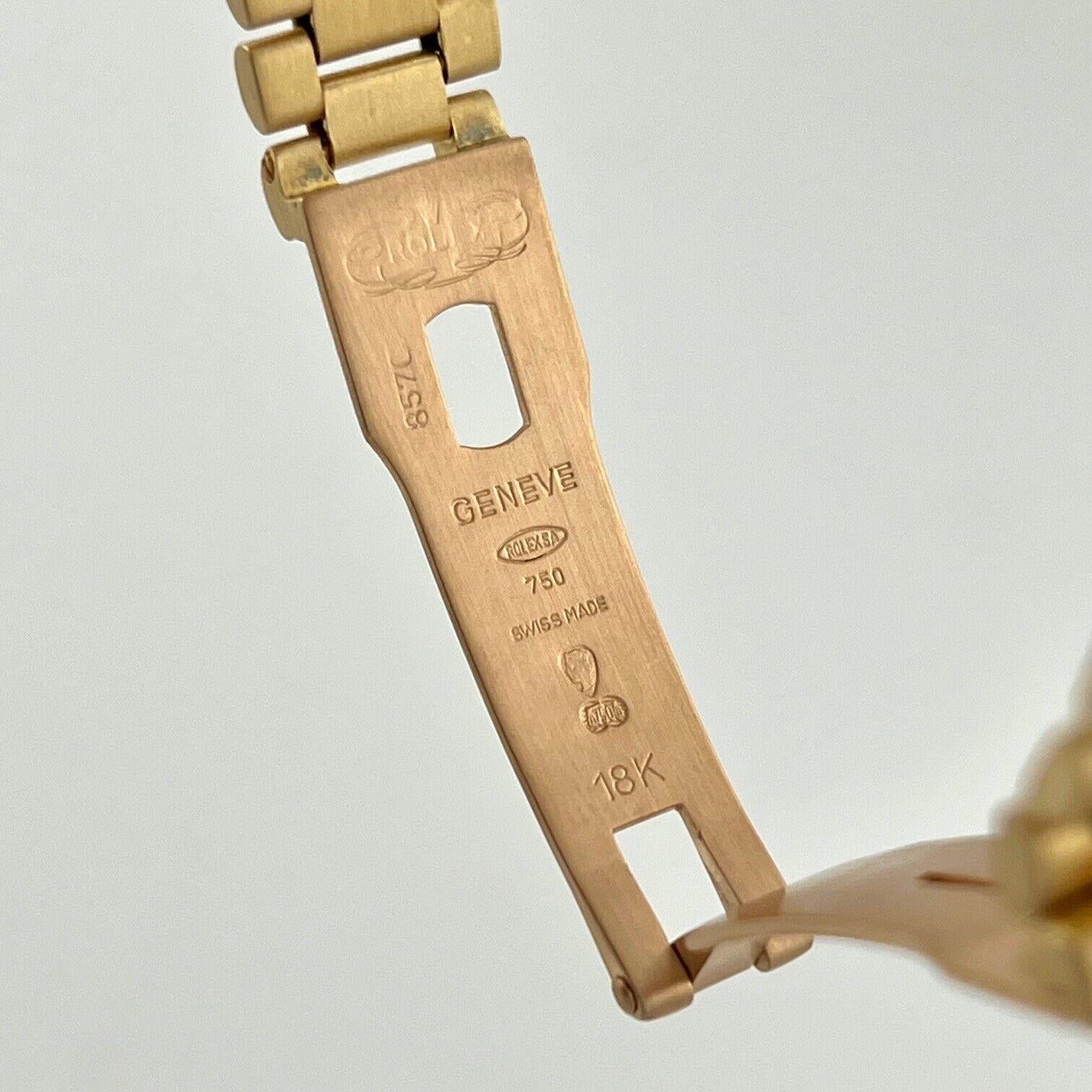 De las mujeres Rolex President 6917 MOP Mujer Esfera Diamante Bisel Diamante Oro Amarillo 18K