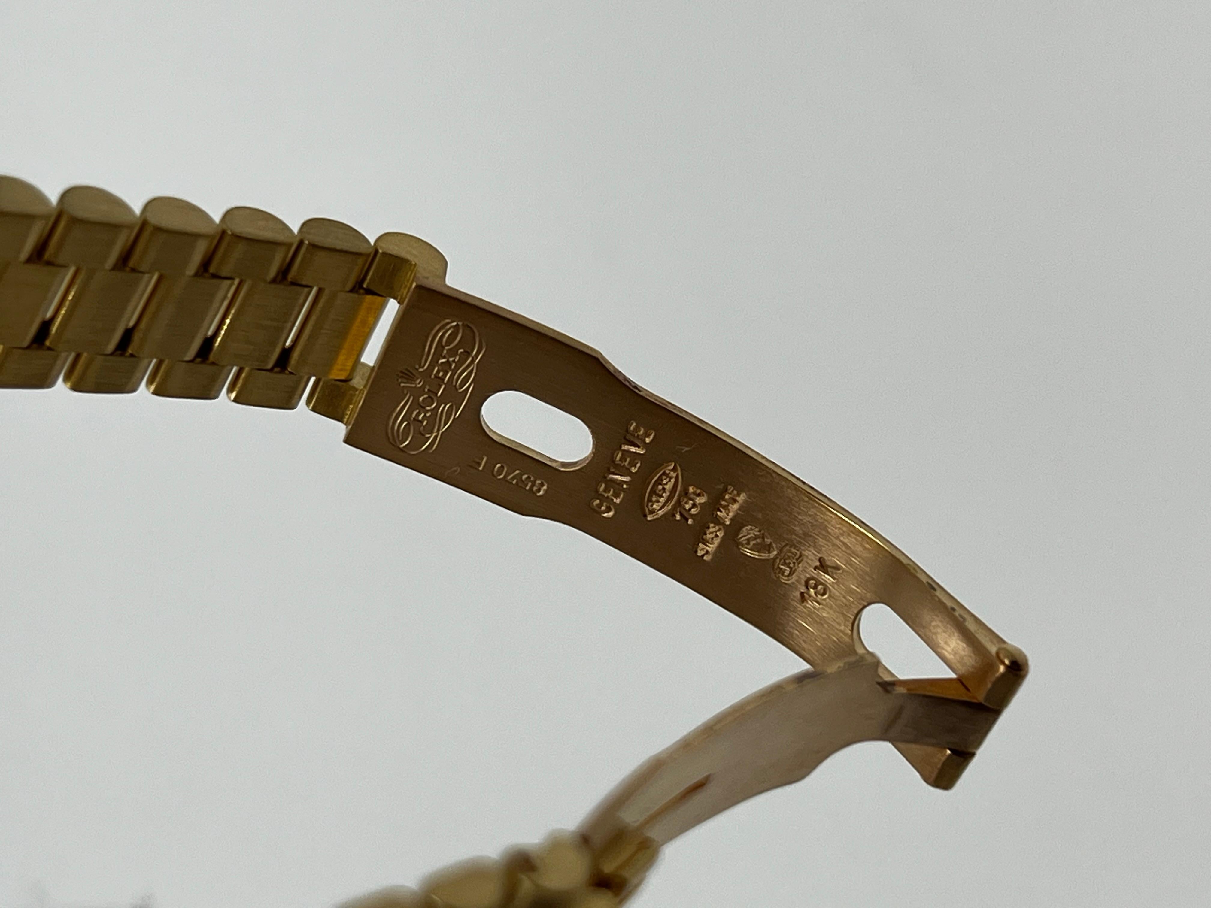 Rolex Damen Präsident 69178 Champagner-Zifferblatt 18K Gelbgold Box Buchstabe Mint 4