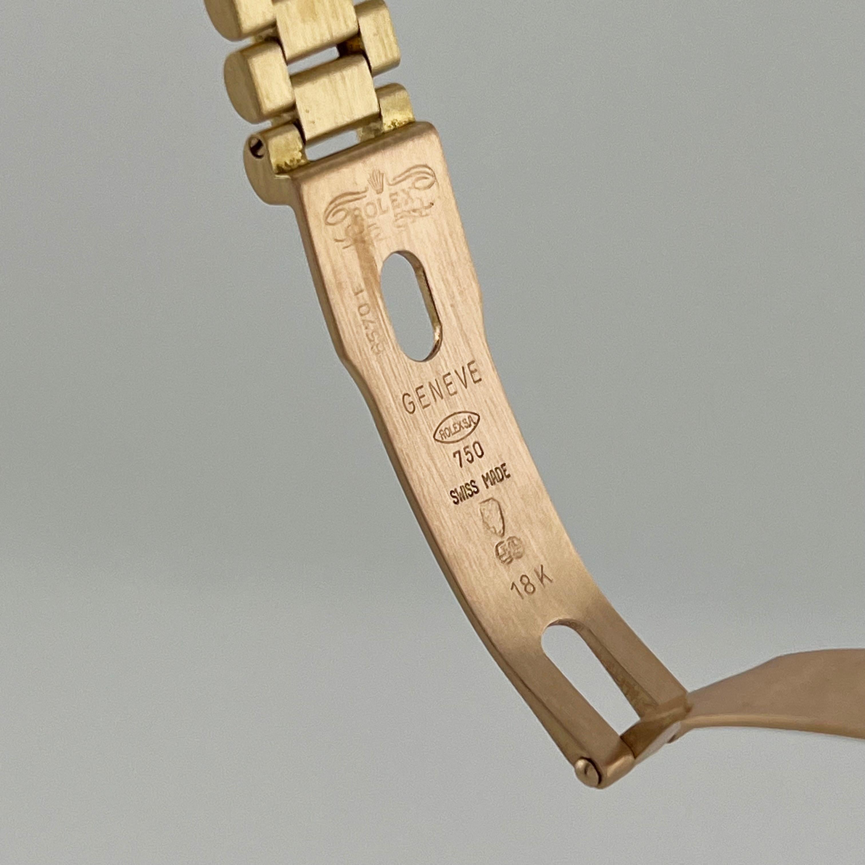 Rolex Ladies President 69178 Diamond Dial Diamond Bezel 18K Yellow Gold 4
