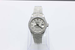 Rolex Ladies President 79136 Platinum Diamond Bezel Dial and Band Box and Papers