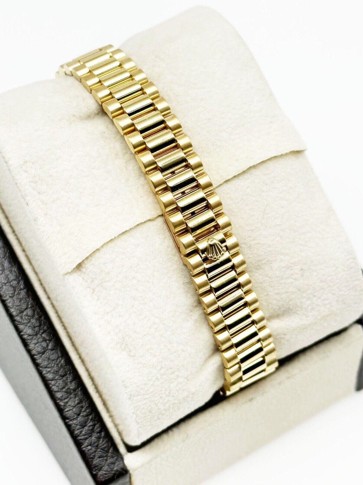 Women's Rolex Ladies President 79178 Datejust White Roman Dial 18K Yellow Gold