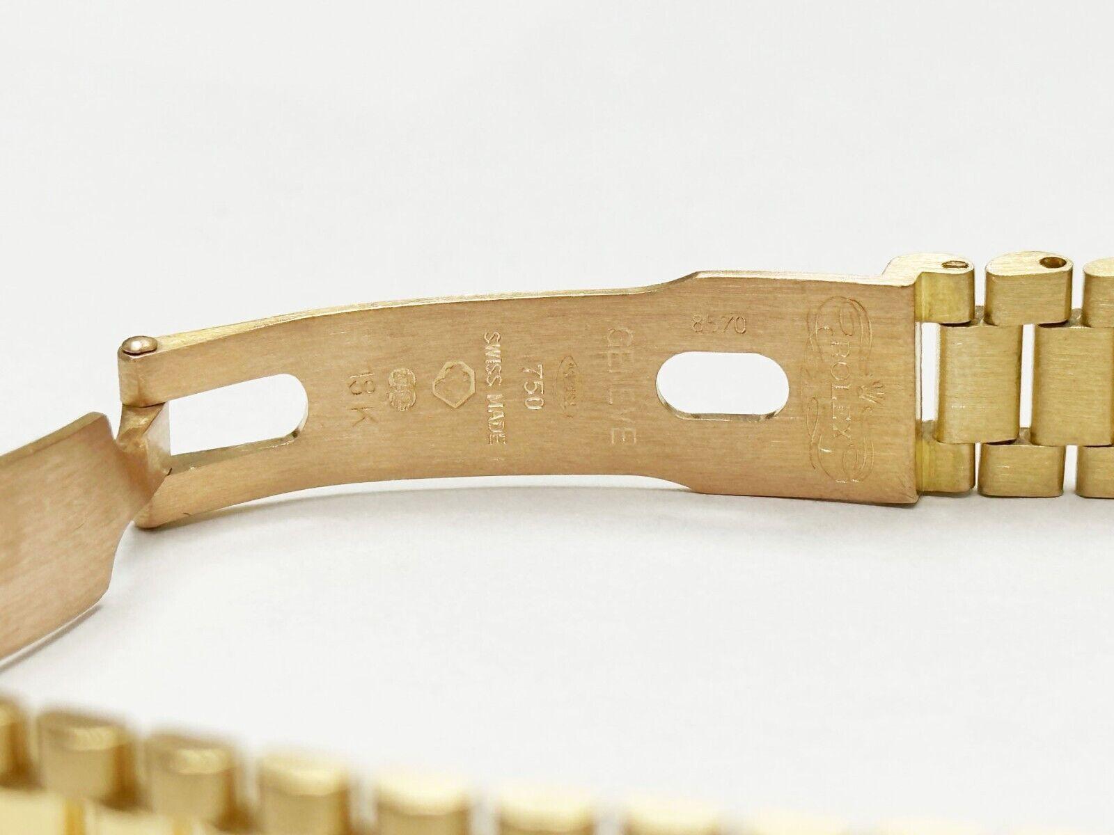 Rolex Ladies President 79178 Datejust White Roman Dial 18K Yellow Gold 1