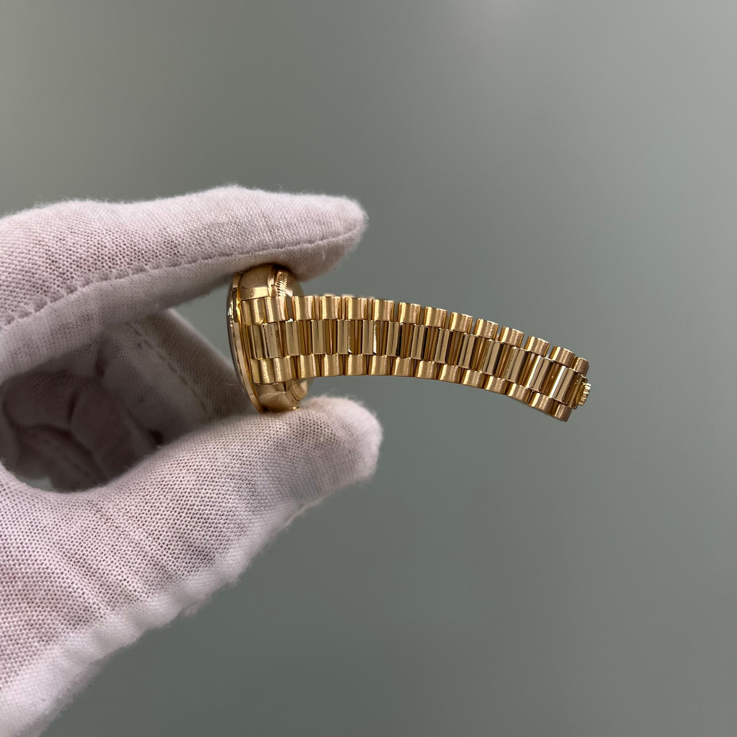Rolex Ladies President 79178 Factory Diamond Bezel Diamond Dial 18K Yellow Gold 2