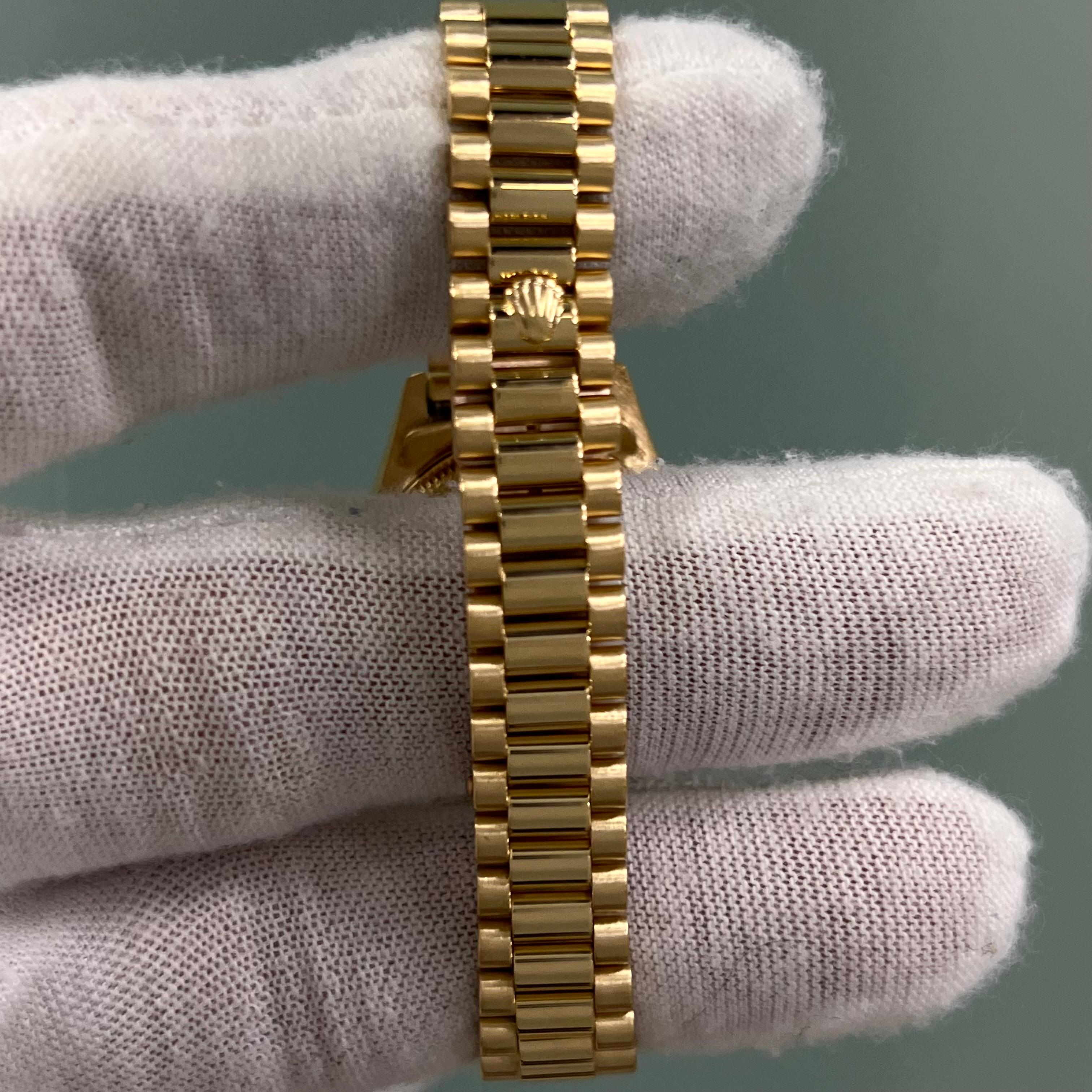 Rolex Ladies President 79178 Factory Diamond Bezel Diamond Dial 18K Yellow Gold 3