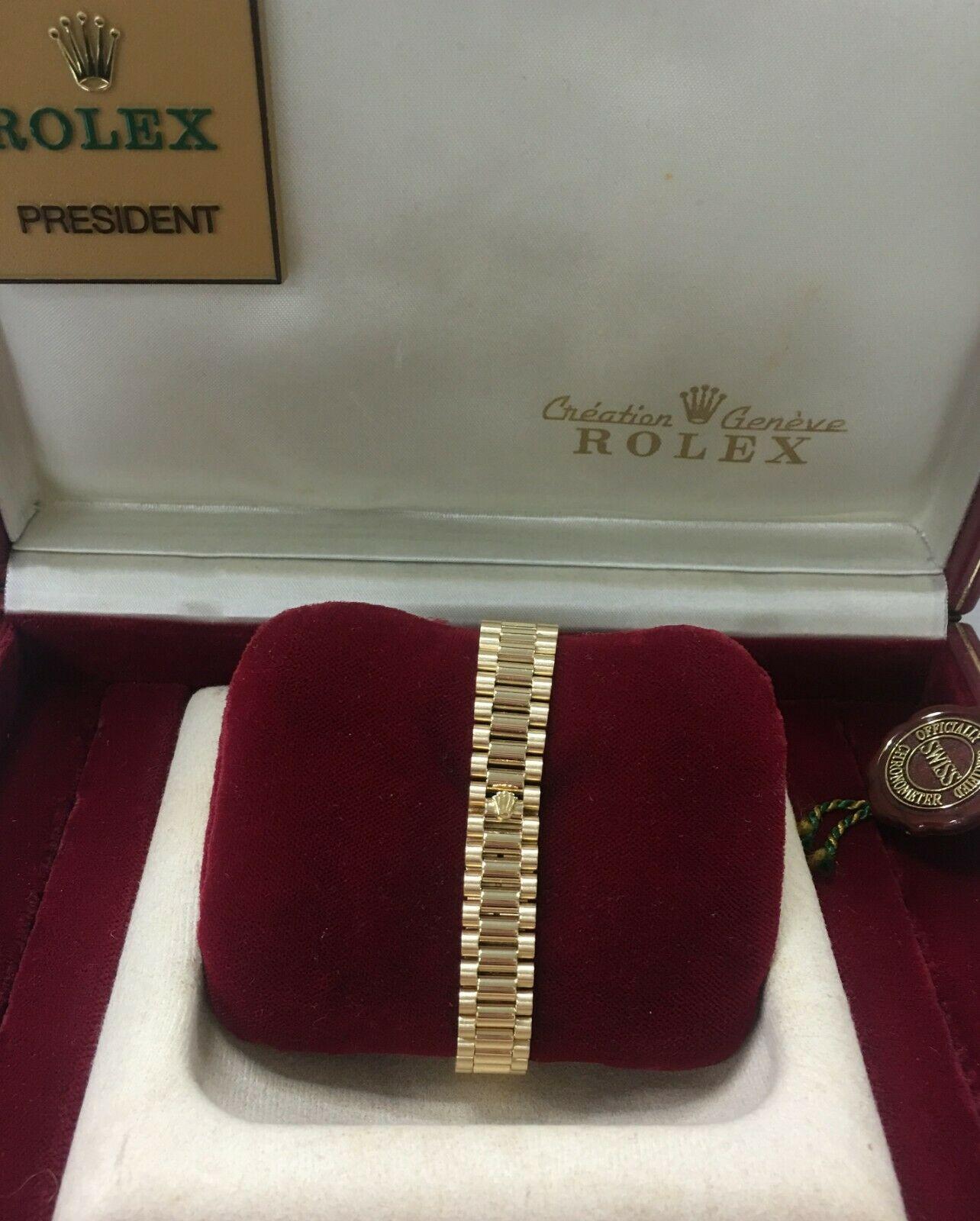 Rolex Ladies President Datejust 69178 18 Karat Gold Box and Papers Mint 3