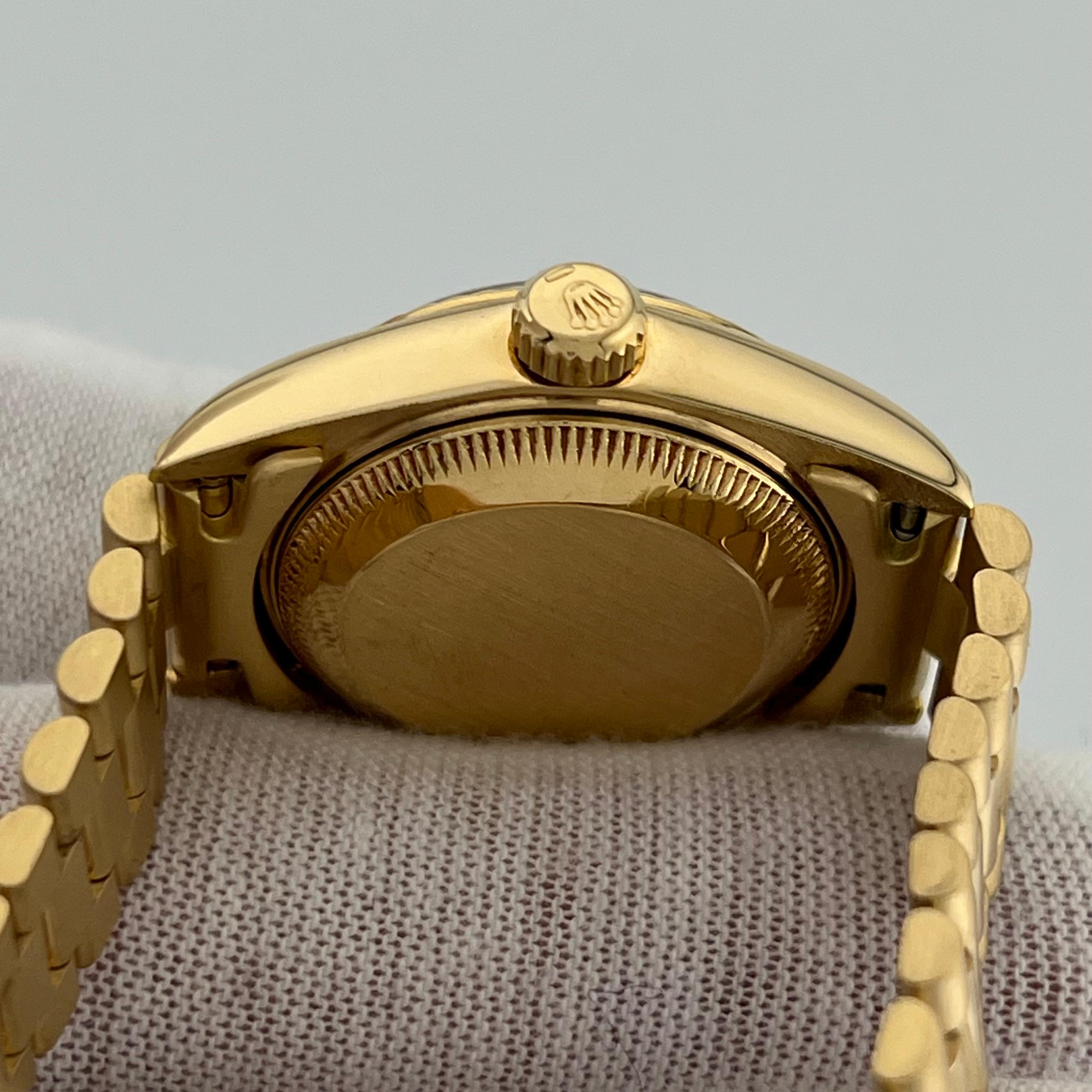 Rolex Ladies President Datejust 69178 Champagne Dial 18K Yellow Gold Box Paper 7