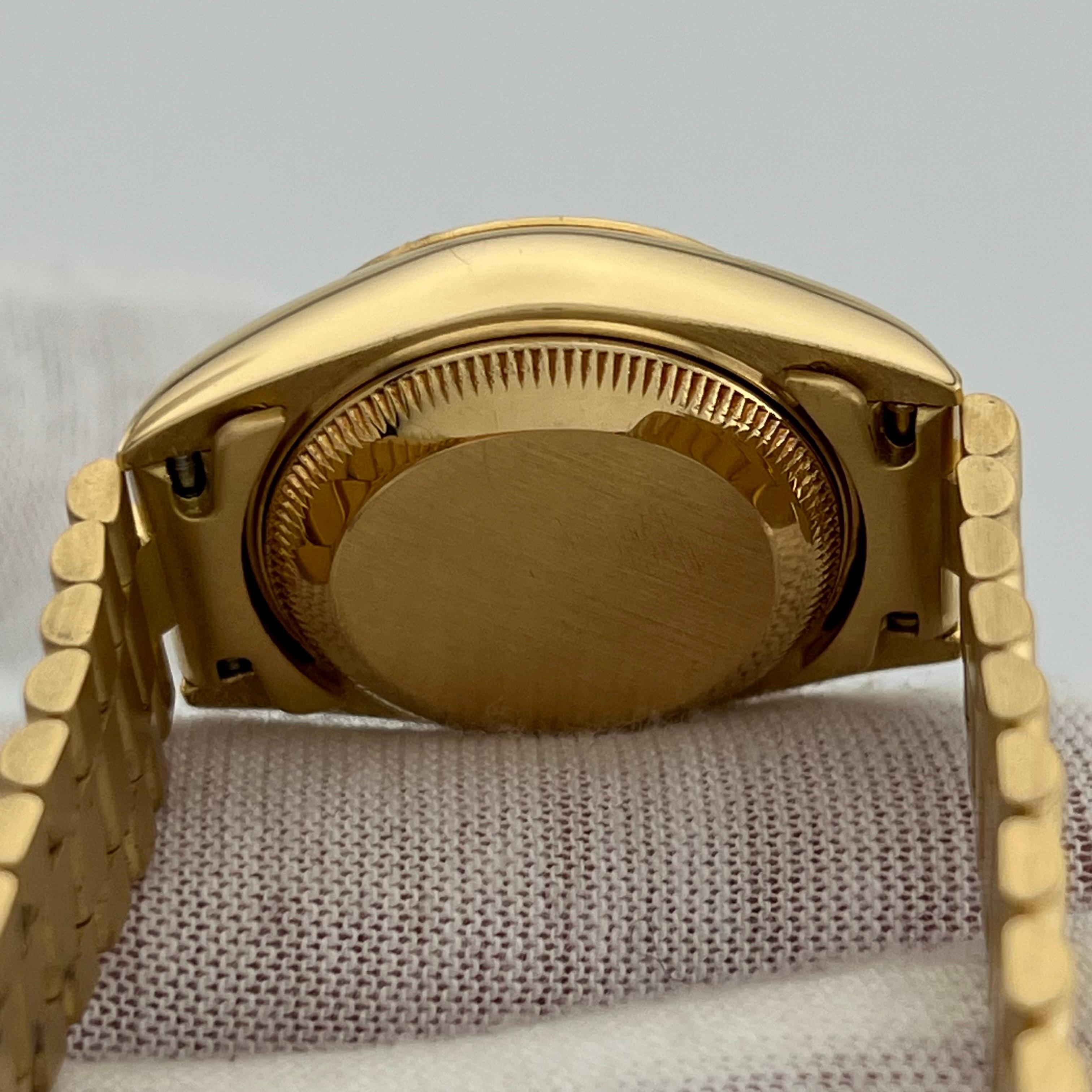 Rolex Ladies President Datejust 69178 Champagne Dial 18K Yellow Gold Box Paper 8