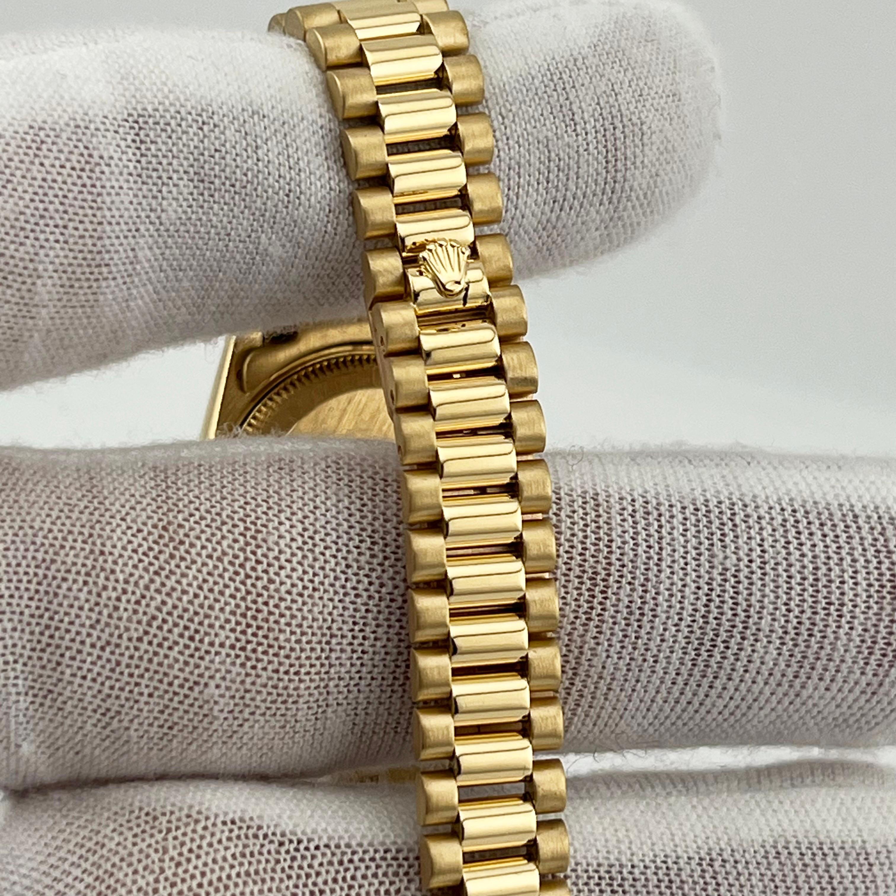 Rolex Ladies President Datejust 69178 Champagne Dial 18K Yellow Gold Box Paper 3