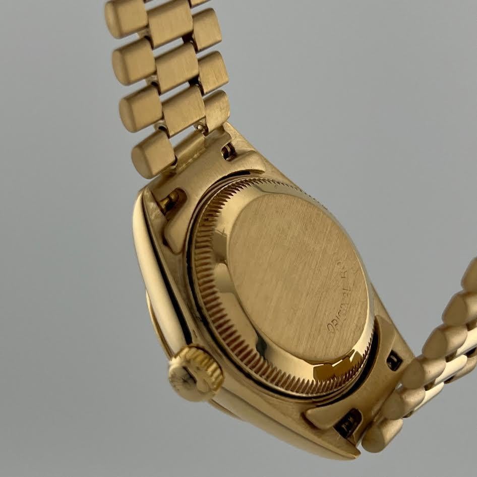 De las mujeres Rolex Señoras President Datejust 69178 Esfera Champán Oro Amarillo 18k en venta