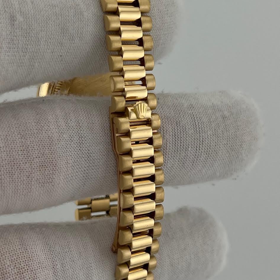 Rolex Señoras President Datejust 69178 Esfera Champán Oro Amarillo 18k en venta 1