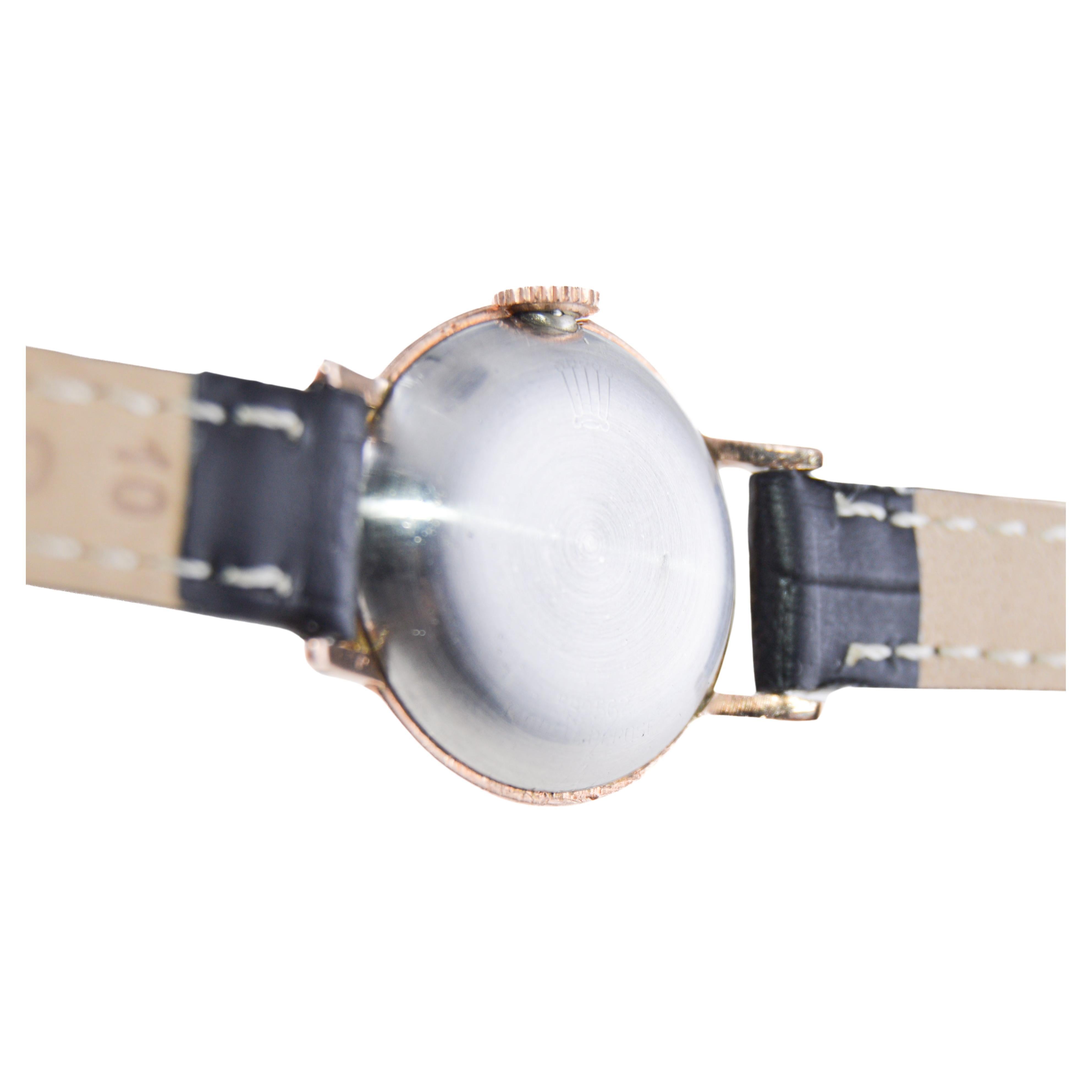 Rolex Montre Art déco en or rose et acier pour femmes de 1947 11