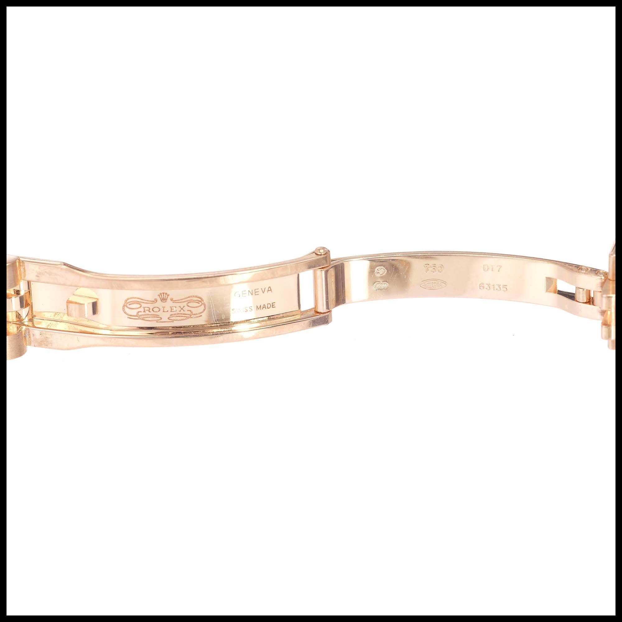 Women's Rolex Ladies Rose Gold Datejust Wristwatch For Sale