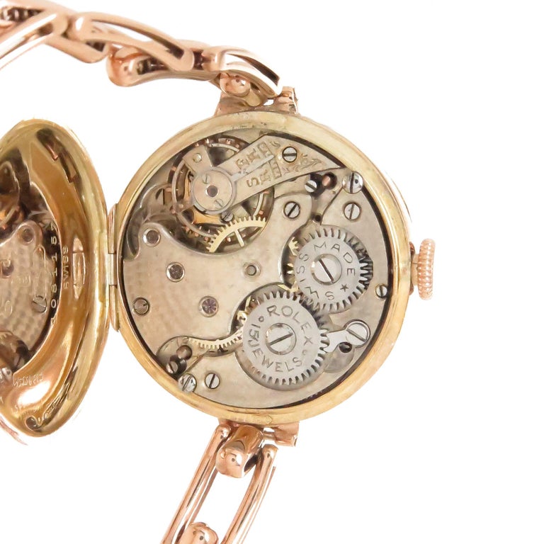 Rolex Ladies Rose Gold Wristwatch, circa 1920 at 1stDibs