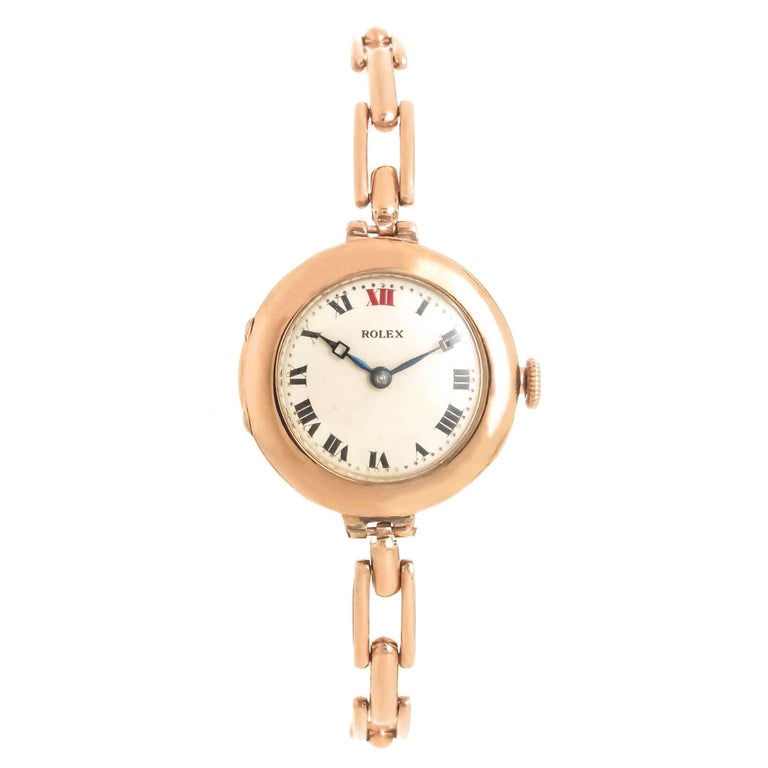 Rolex Ladies Rose Gold Wristwatch, circa 1920 at 1stDibs