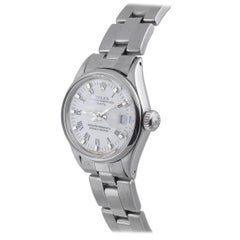 Rolex Ladies Stainless Steel Date White Roman Ref. 6516