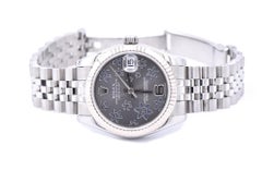 Rolex Ladies Stainless Steel Datejust with Flower Dial Watch Ref. 178274