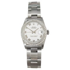 Rolex Ladies Stainless Steel Diamond Watch Rolex 68240