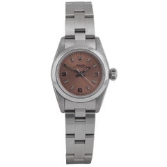 Rolex Ladies Stainless steel Oyster Perpetual automatic wristwatch Ref 67180