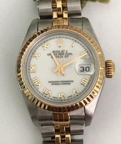 Rolex Ladies Stainless Steel Oyster Perpetual Datejust Automatic Wristwatch