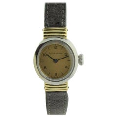Vintage Rolex Ladies Stainless Steel Yellow Gold Early Oyster Watch