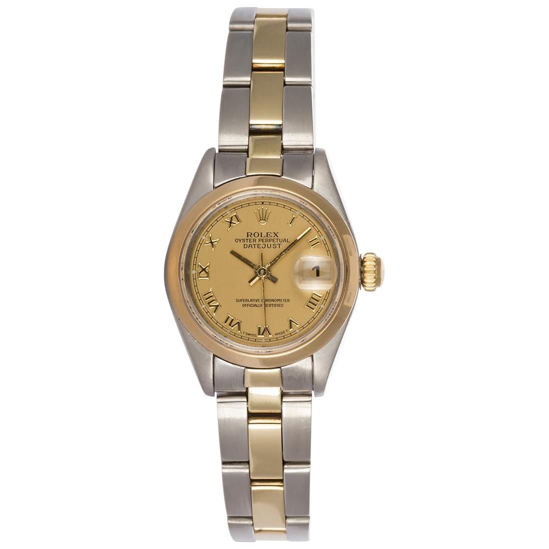 Rolex Ladies Two-Tone Datejust 79173 Roman Dial Automatic Watch