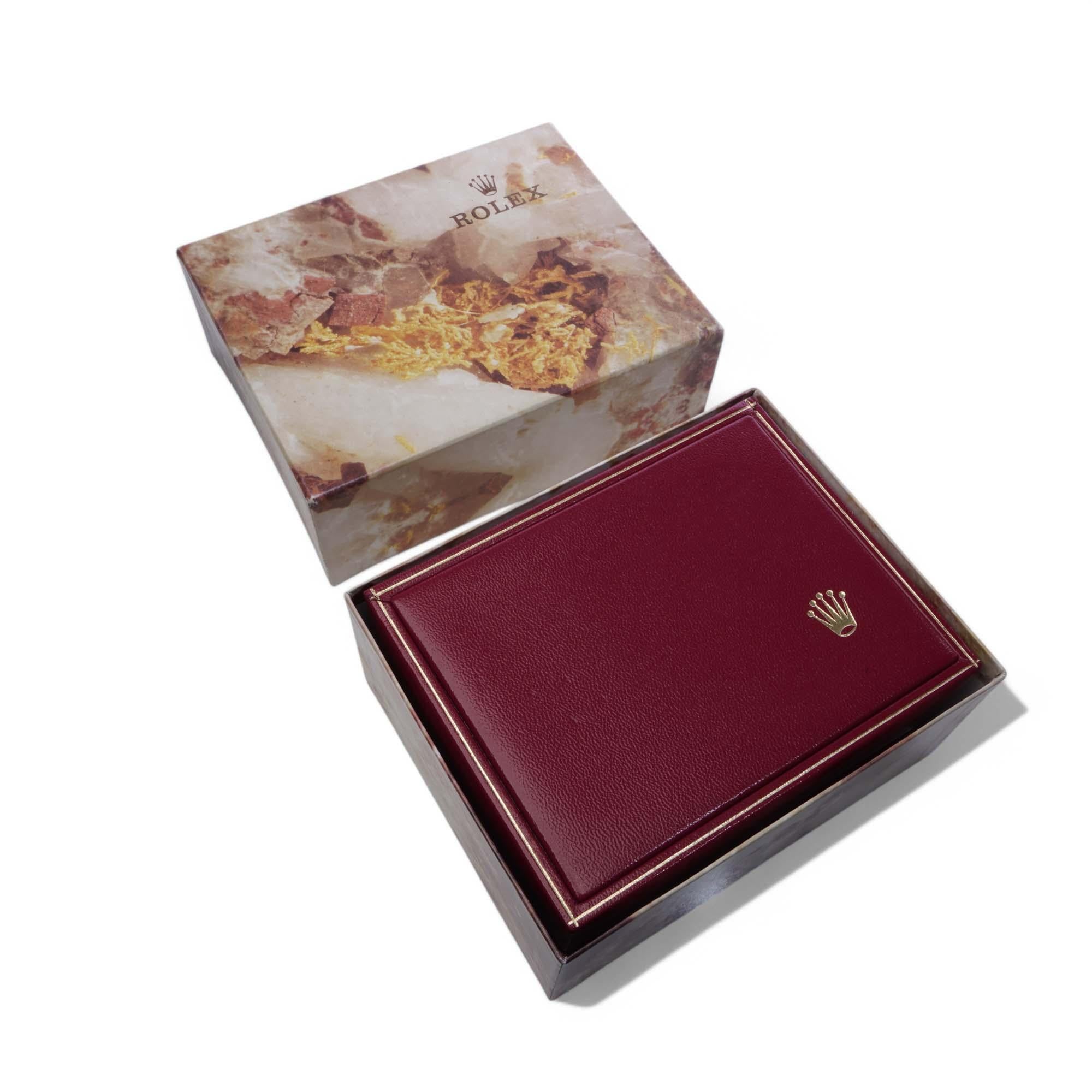 Rolex Damenuhr-Box mit Außenkarton (Europäisch) im Angebot