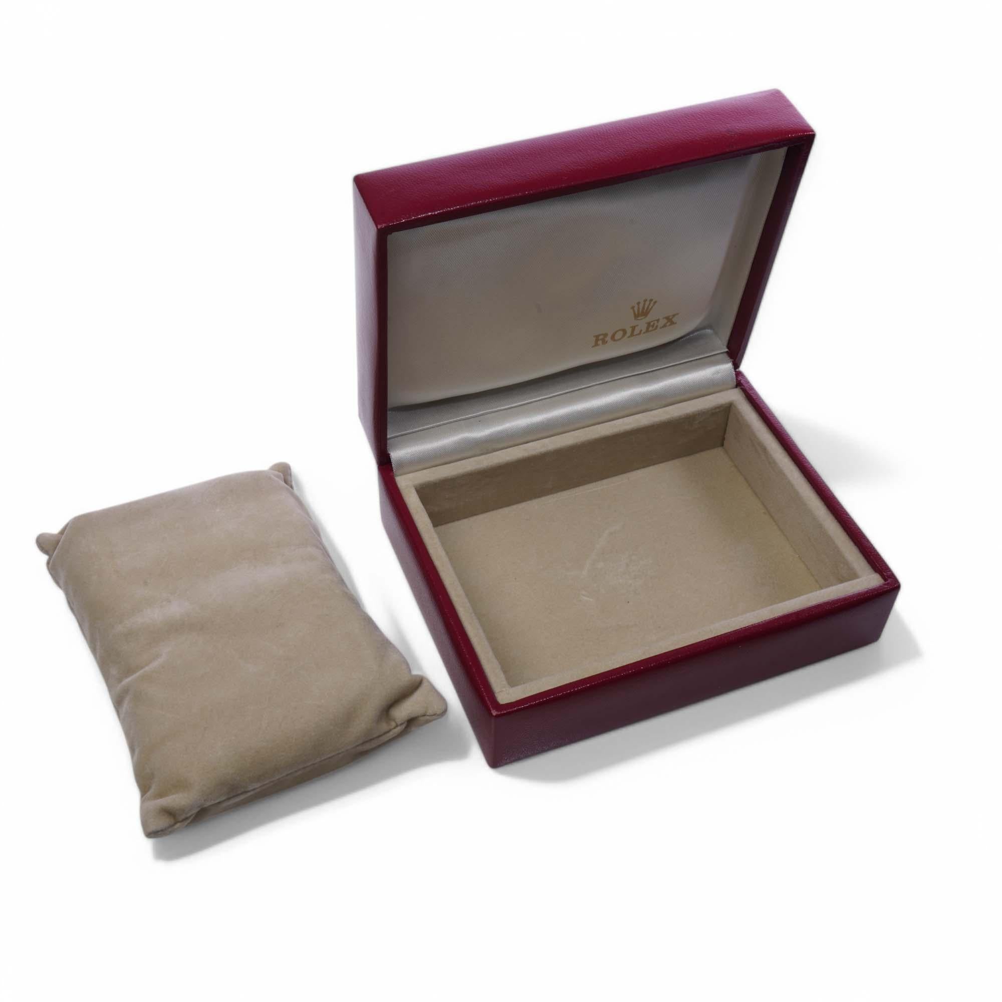 Rolex Damenuhr-Box mit Außenkarton im Angebot 1