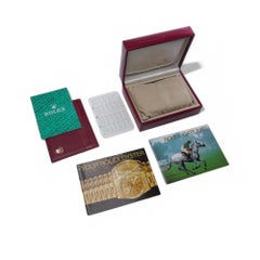 Rolex Ladies' Watch Presentation Box, Red Leatherette, 20th Century