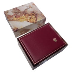 Rolex Ladies' Watch Presentation Box, Red Leatherette, 20th Century