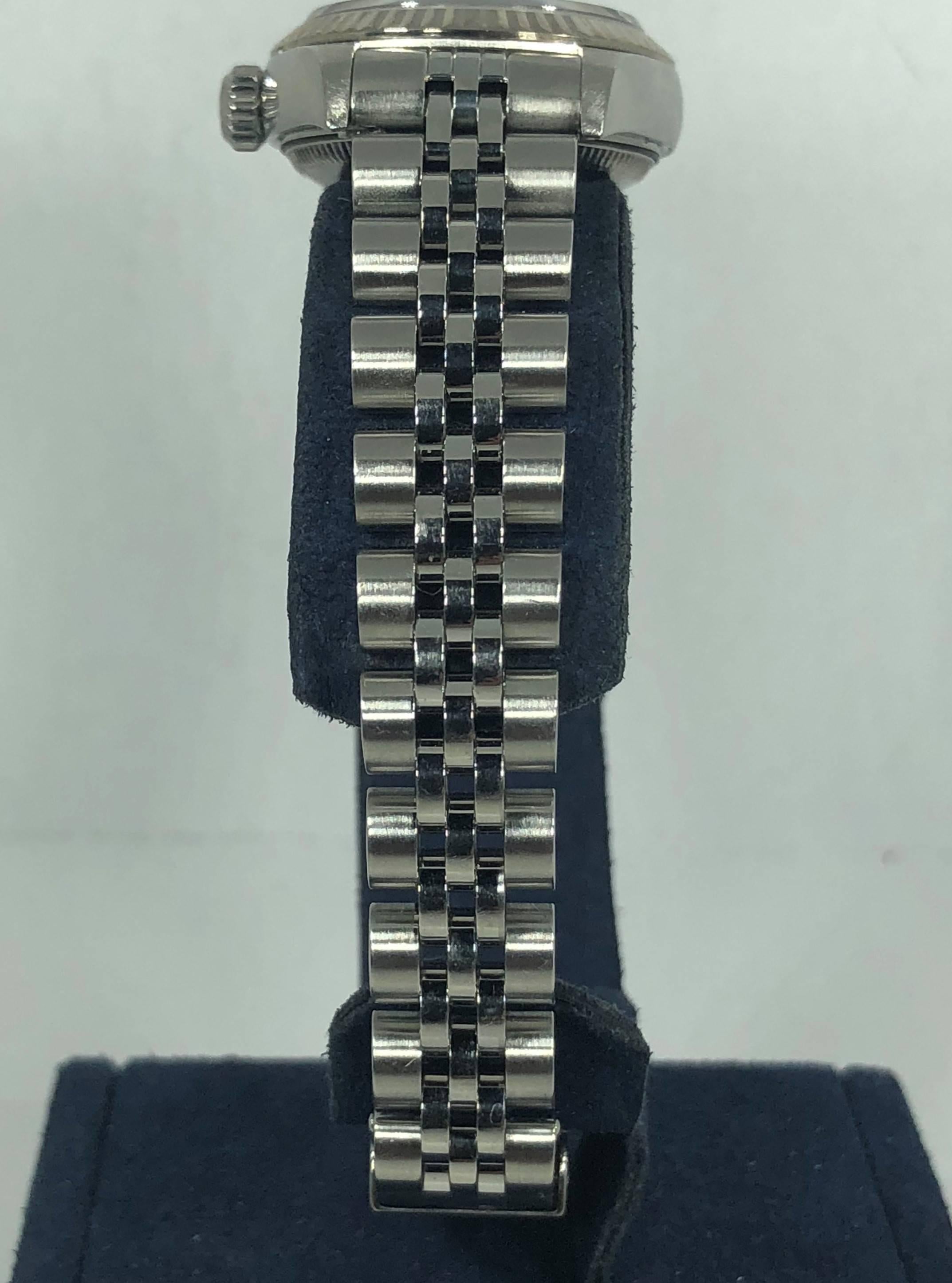 Rolex Ladies white gold Stainless Steel Datejust Automatic wristwatch Ref 79174 7
