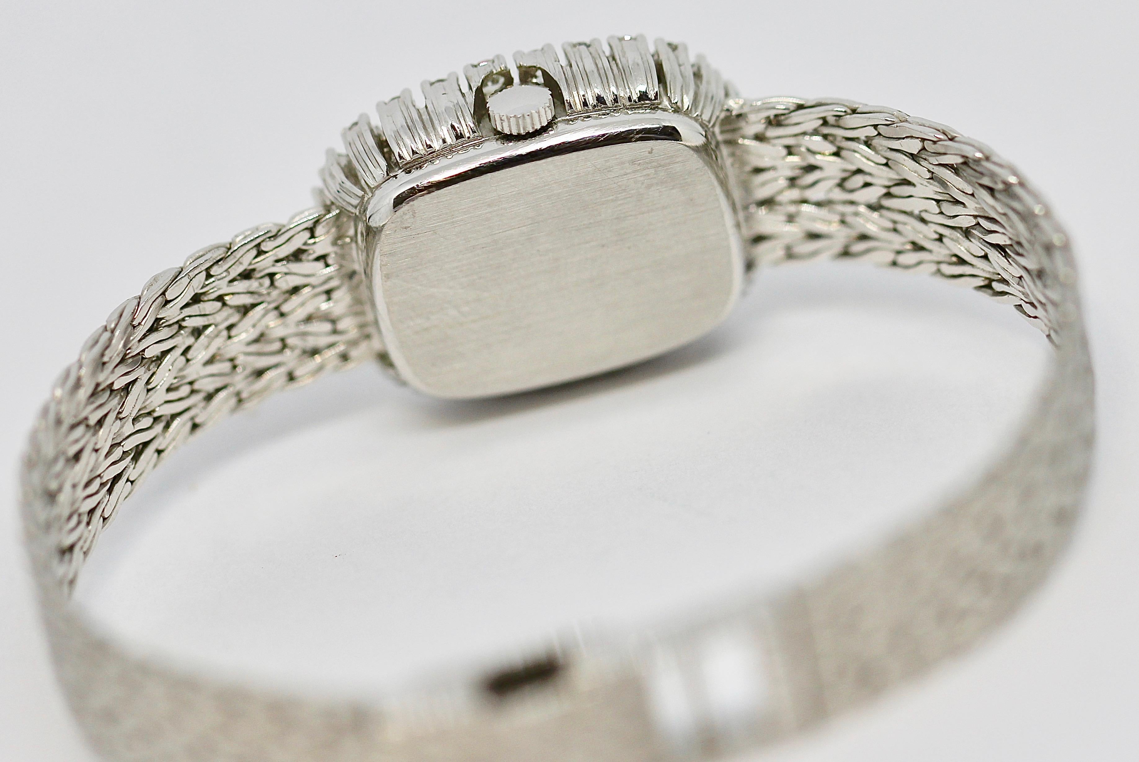 Rolex Ladies Wristwatch 18 Karat white Gold, with Diamonds In Good Condition In Berlin, DE