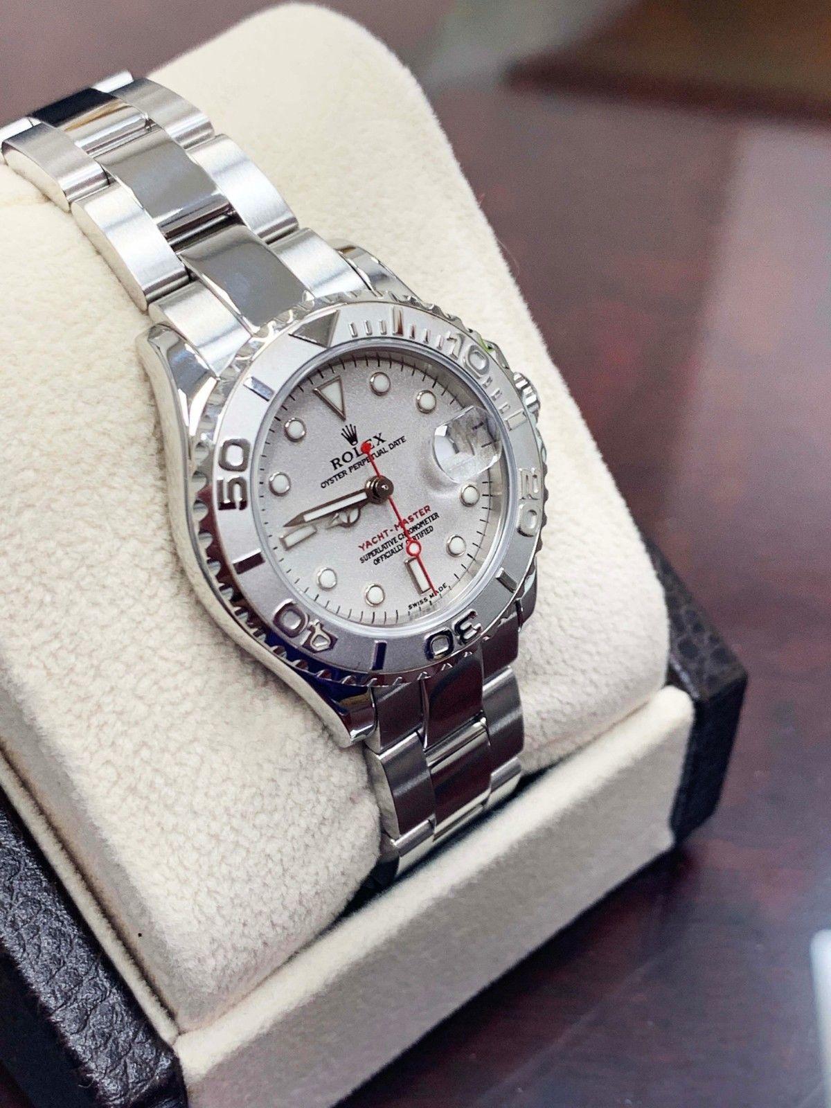 Rolex Ladies Yacht Master 169622 Stainless Steel and Platinum Box and Papers 1