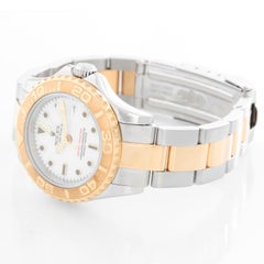 Rolex Ladies Yacht-Master 2-Tone Watch 169623 White Dial
