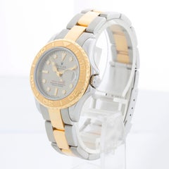 Rolex Ladies Yacht-Master 2-Tone Watch 69623 Silver Dial