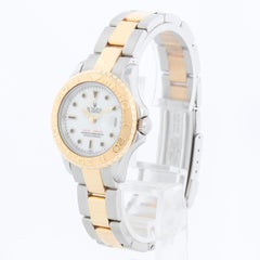 Rolex Ladies Yacht-Master 2-Tone Watch 69623 White Dial
