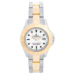 Rolex Ladies Yacht-Master 2-Tone Watch 69623 White Dial
