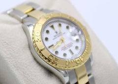 Rolex Ladies Yacht Master 69623 White Dial 18 Karat Gold and Stainless Steel