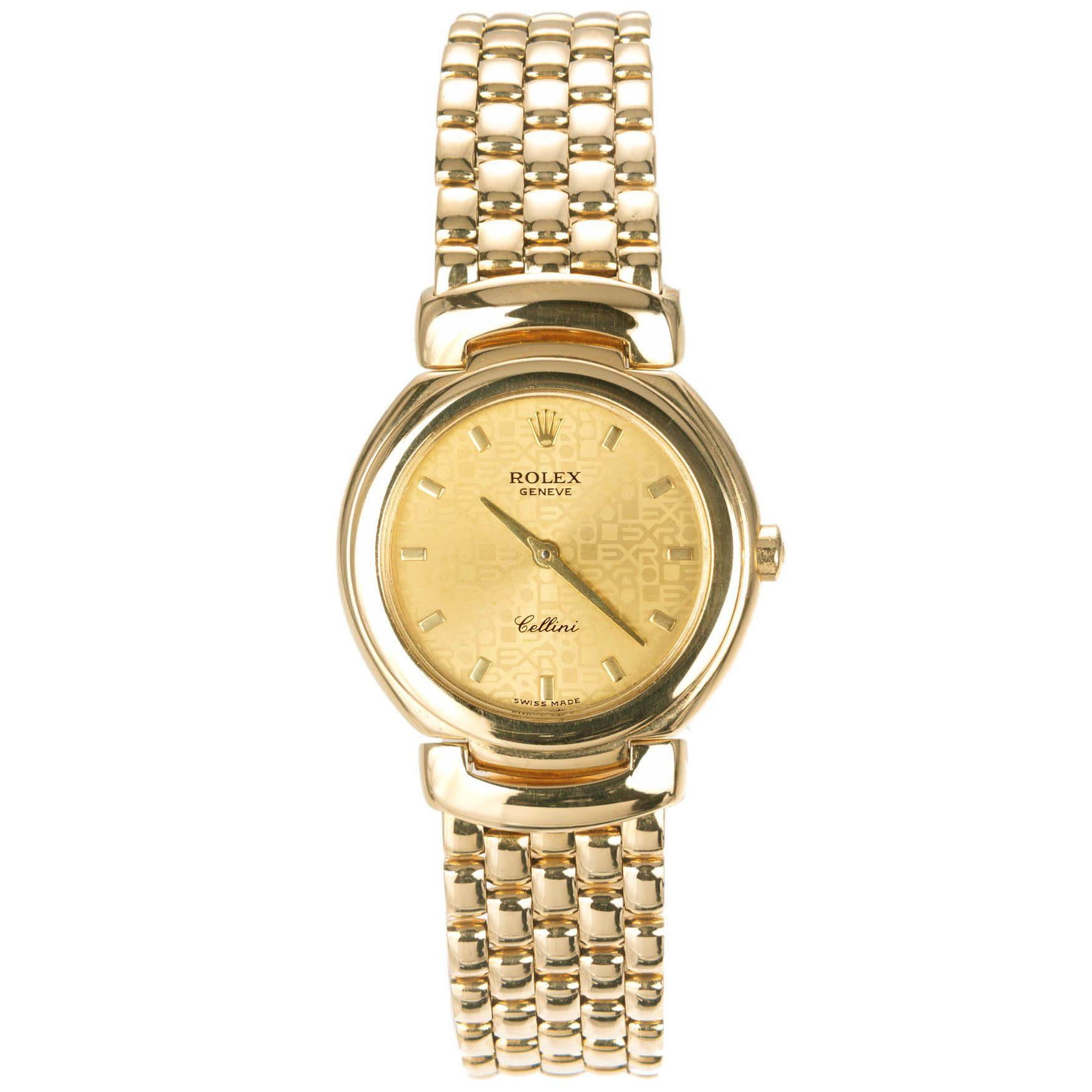 Rolex Ladies yellow Gold Cellini Cellissima Quartz Wristwatch Ref 6621 1