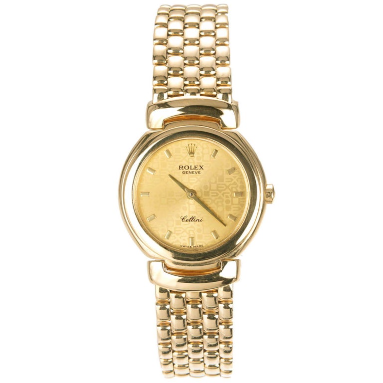 Rolex Ladies yellow Gold Cellini Cellissima Quartz Wristwatch Ref 6621 1 at  1stDibs | rolex geneve quartz, rolex quartz ladies watch, rolex quartz  women's watch