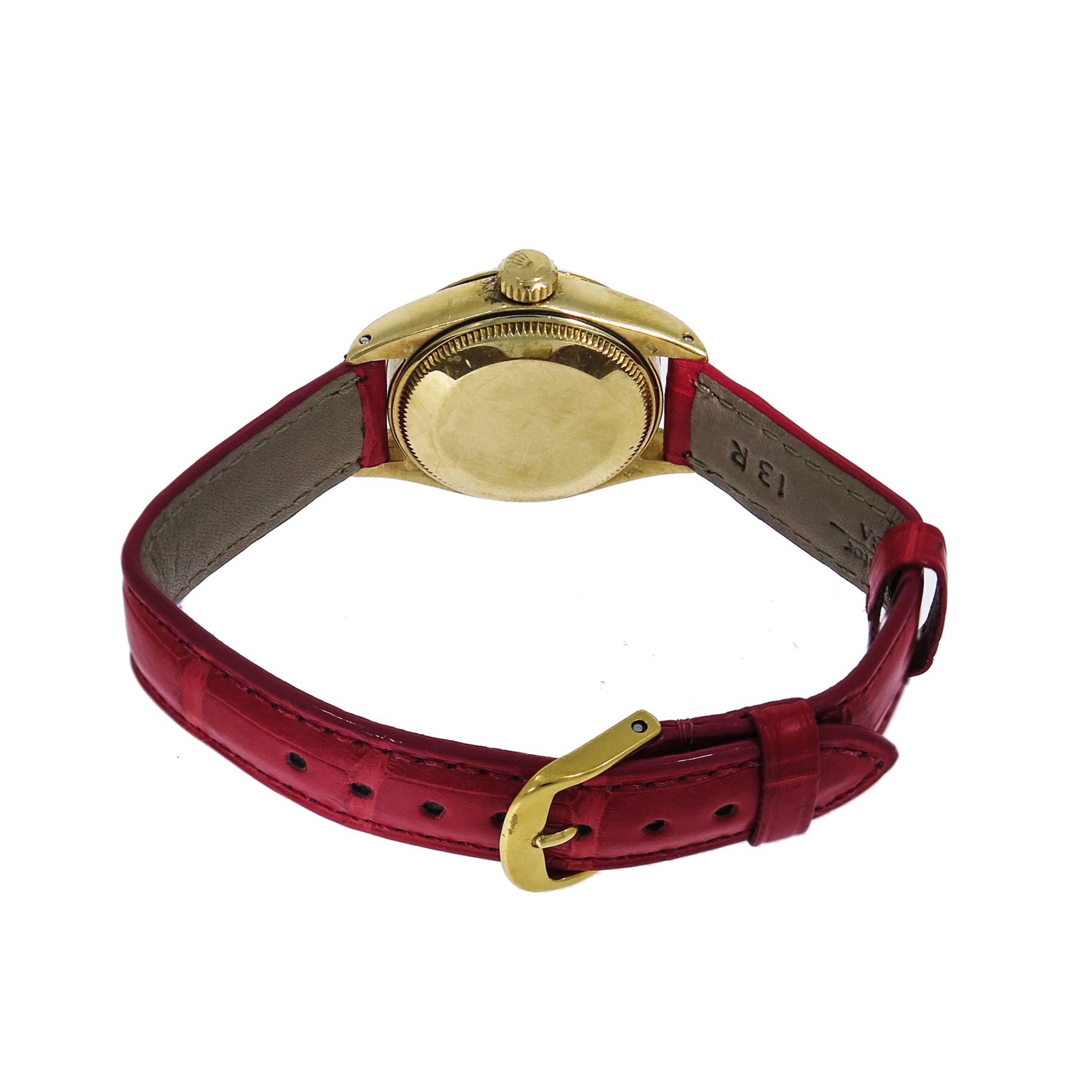 Modern Rolex Ladies Yellow Gold Datejust self-winding Wristwatch Ref 6917 