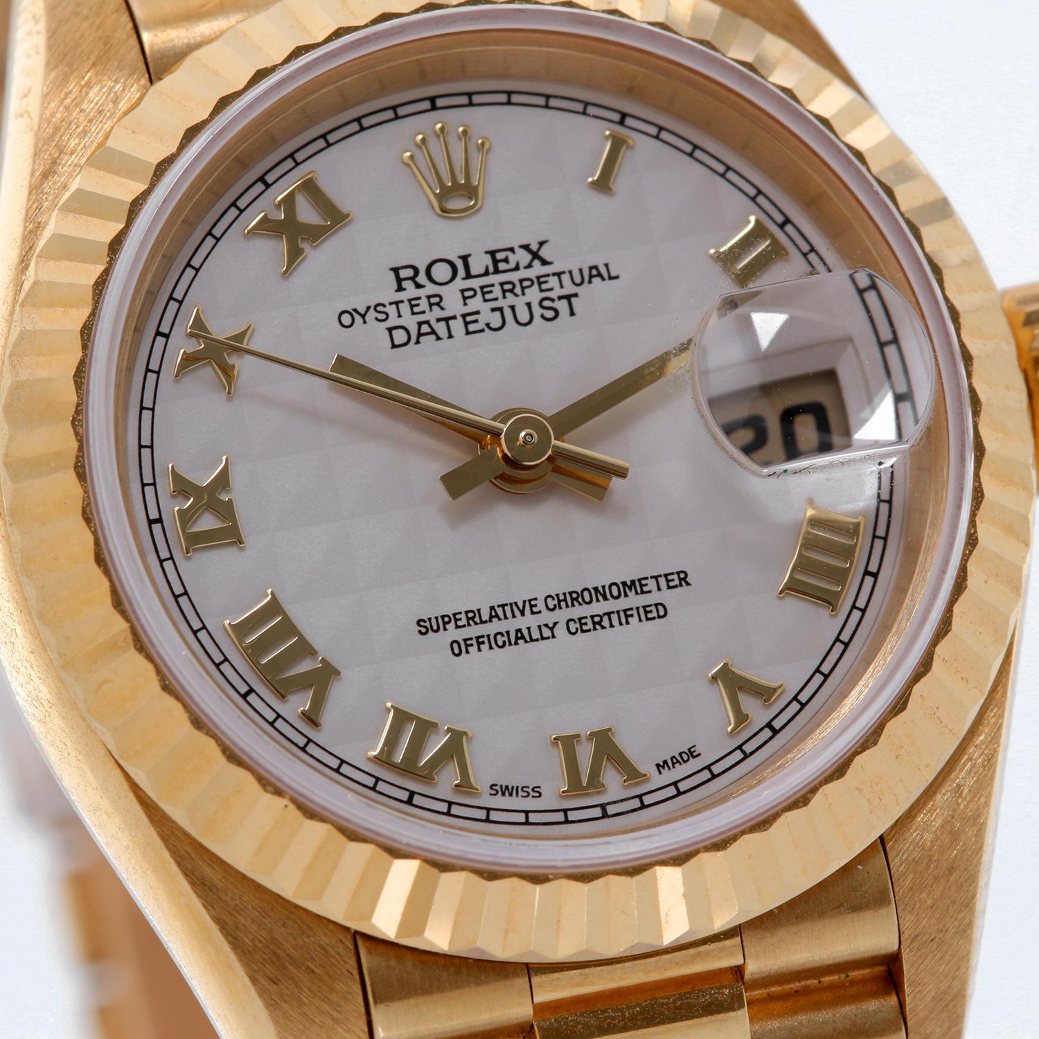 Women's Rolex Ladies Yellow Gold diamond President Automatic Wristwatch Ref 79178