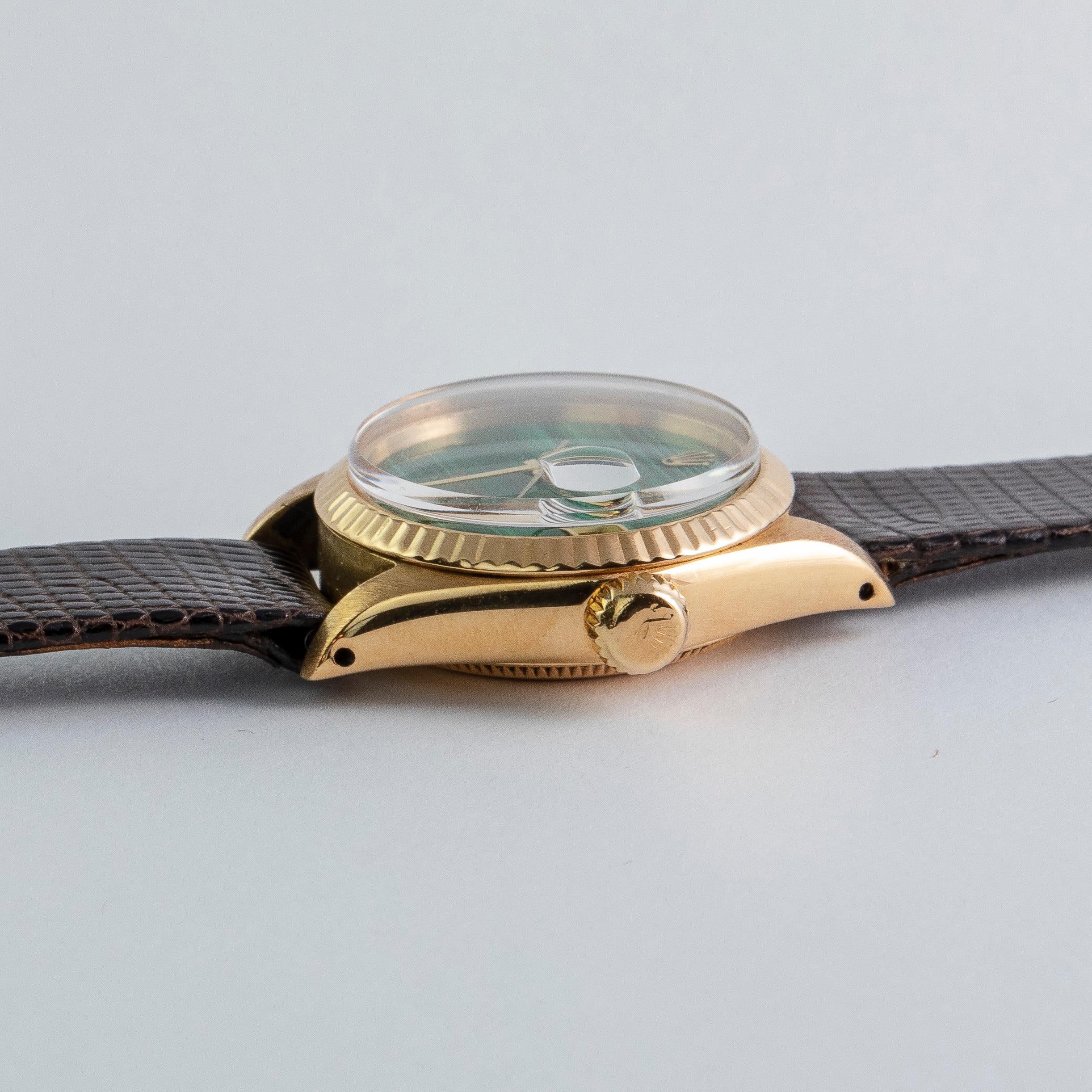 malachite dial rolex