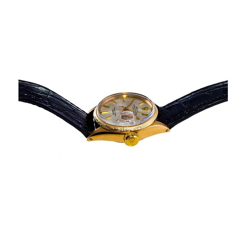 Rolex Ladies Yellow Gold Original Dial Datejust Watch 3