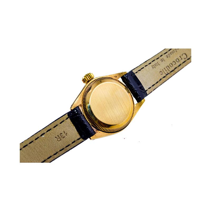Rolex Ladies Yellow Gold Original Dial Datejust Watch 5