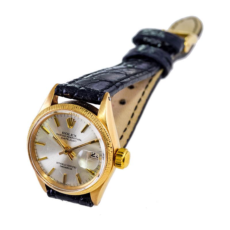 Rolex Ladies Yellow Gold Original Dial Datejust Watch 2