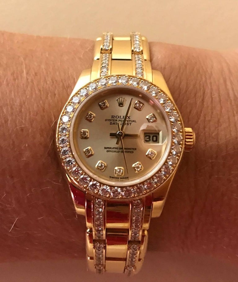 Rolex Ladies Yellow Gold Oyster Perpetual Datejust ...
