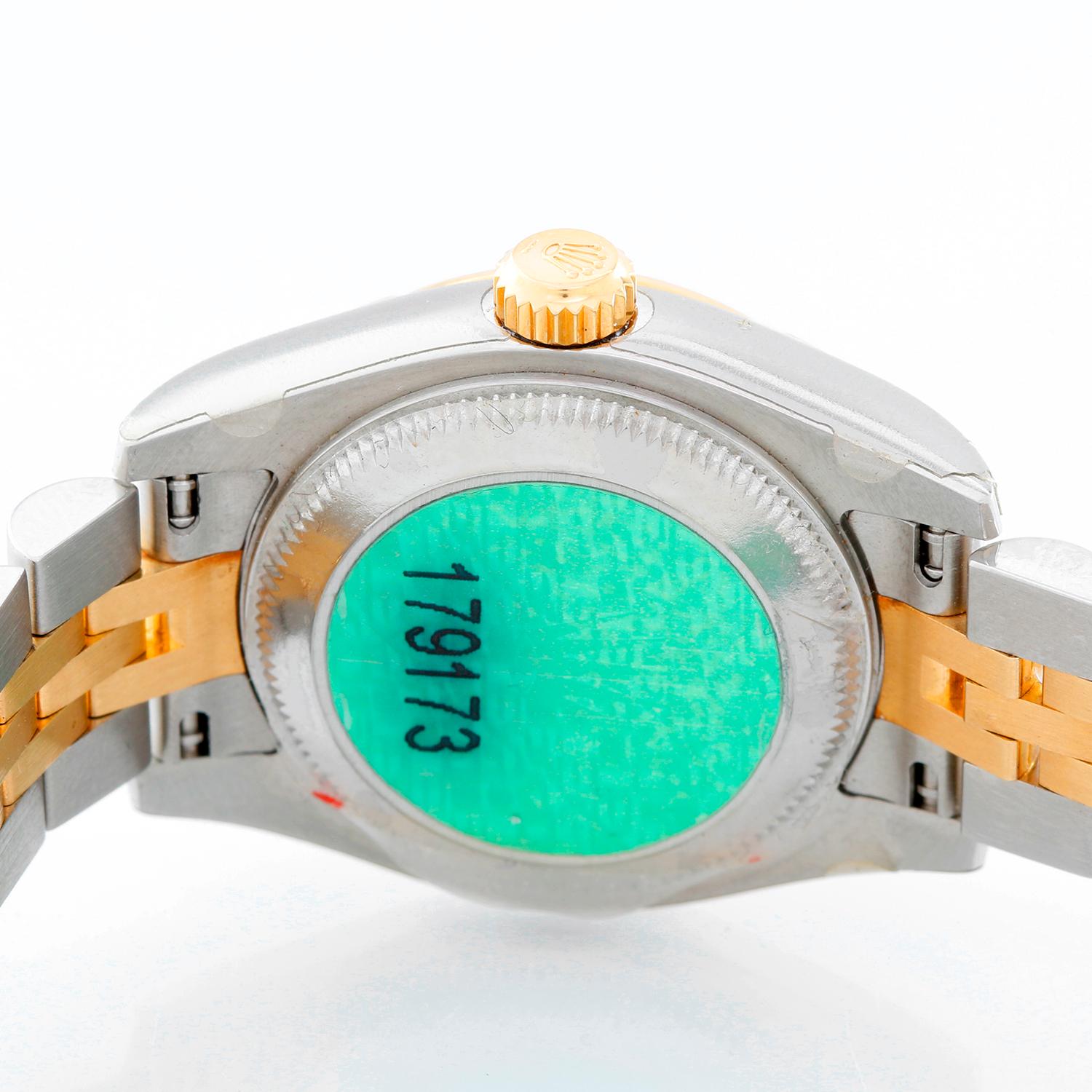 Women's Rolex Ladies Yellow Gold Stainless Diamond Datejust Automatic Wristwatch 179173