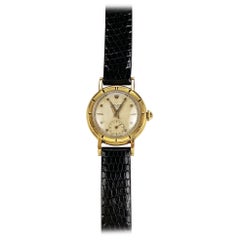 Rolex Ladies Yellow Gold Star Dial Bubbleback Manual Wind Wristwatch, 1950s